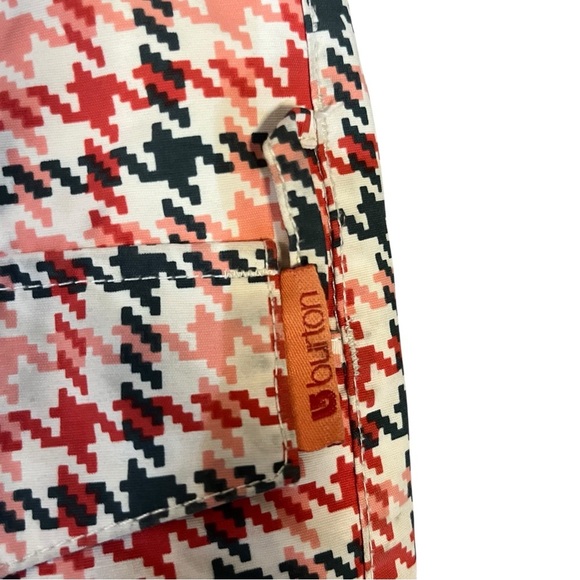Burton Henna Houndstooth Ski/Snowboard Pants Coral & Gray Sz XS - Picture 5 of 14